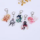 Promotional Keychains Promotional High Quality Clear Custom Printed Acrylic Keychains Key Ring For Anime