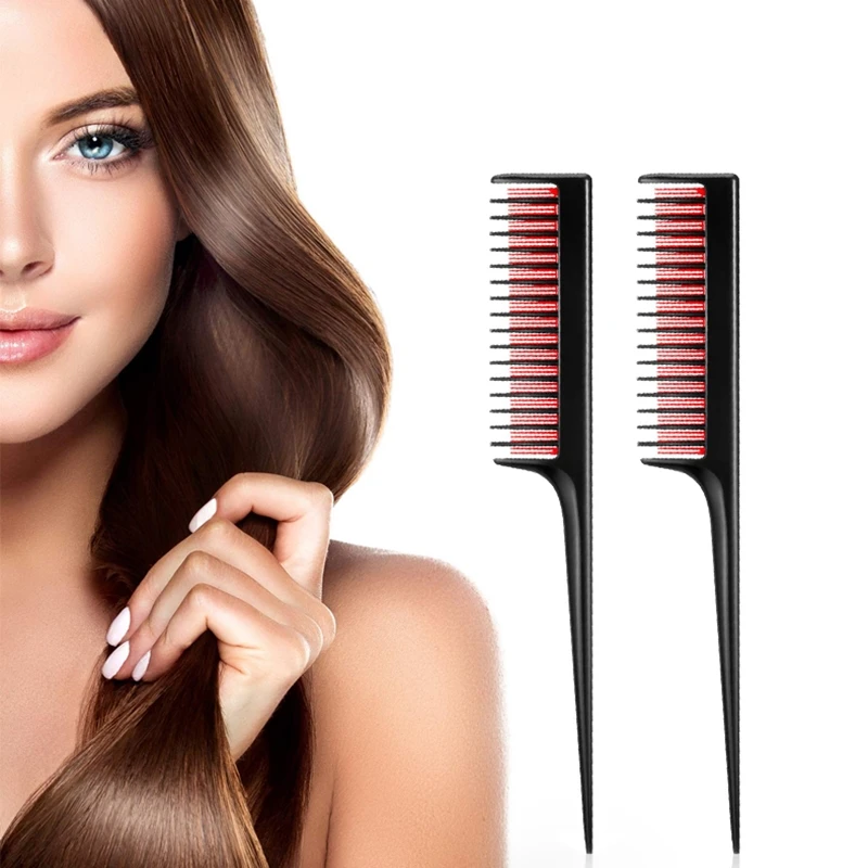 Hot Fashion Plastic Hair Dye Updo Haircut Hairdressing Comb Rat Tail Comb  Hair Styling Hair Brush - Buy Professional Barbershop Hairstylist Plastic  Two Color Hair Brush For Hairstyle Haircutting Hairbrush,Cheap Unique Hair