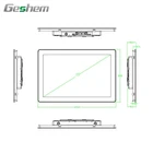 Computer 19 Inch 5 Wire Resistive Touch Screen Industrial Panel Pc Computer With 4G LTE And Wide Voltage Optional
