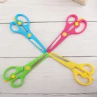 Stainless Steel Scissor Handle Safely Stainless Steel Student Children Diy Office Paper-cut Scissor With Soft Grip Handle