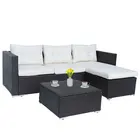 Factory Price L Shape PE Wicker Rattan Outdoor Furniture Garden Sofa Sets