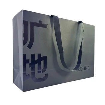 Handheld Paper Bag Thickened Upscale Clothing Store Bag Card Paper Bag Ins Style Shopping White Shoes Clothing Packaging Accept