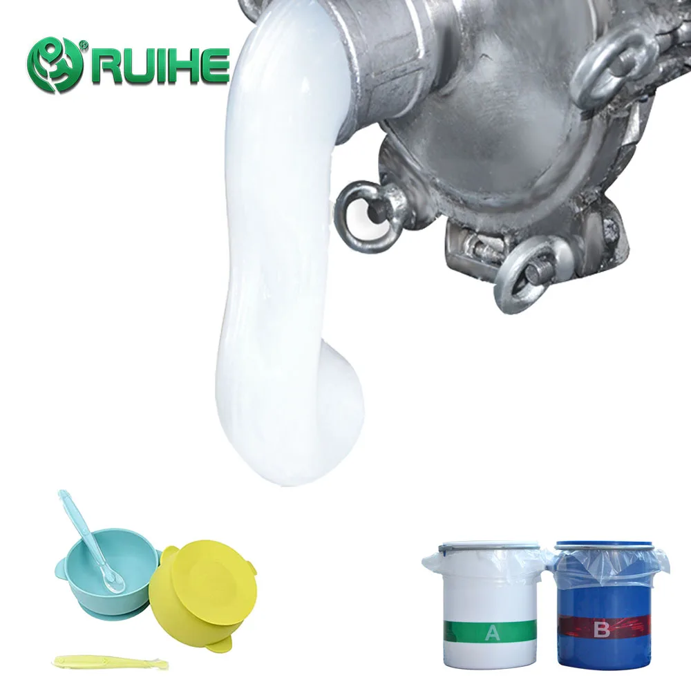 Fast Curing 100% Platinum Liquid Silicone Rubber with 50-70 Shore A Hardness for Spoon Making Materials