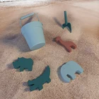 Toys Mold Kid Wholesales Eco Friendly Beach Toys Bucket Set Sand Mold Summer Silicone Beach Toys For Kid