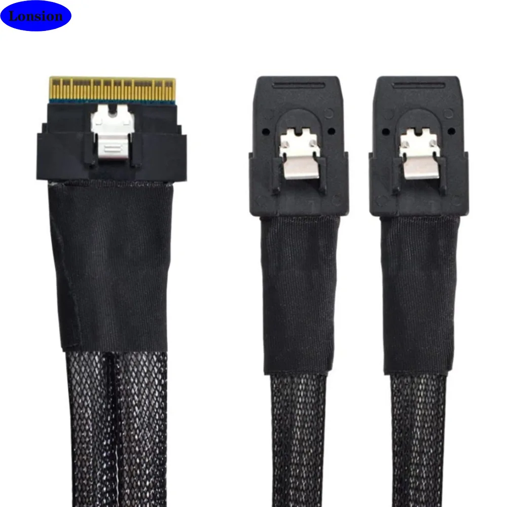 CAVO INTEGRATO 12G SAS A U.2/SFF-8683 A SFF-8639 0,5 M Con 15 Poli9535 - Foto 5