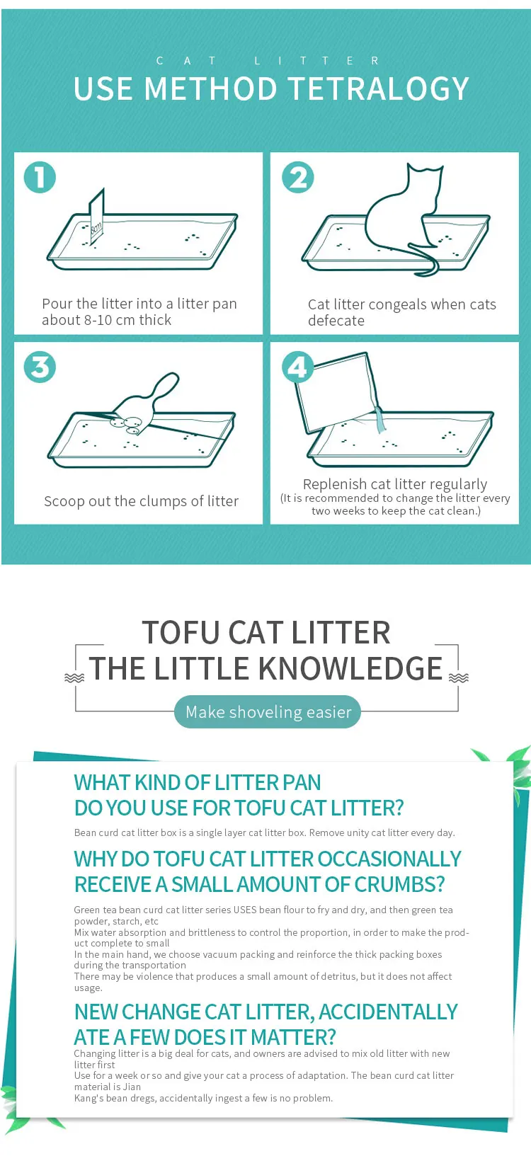 Top Sale Quickly Clumping Tofu Cat Litter All Natural Eco-Friendly Dust Free Cat Litter