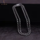 Sterling Chains Silver Hip Pop Style Cool 925 Sterling Silver Flexible Chain Jewelry For Men