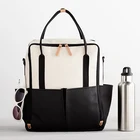 Premium Diaper Bag Backpack Brown Diaper Backpack With Changing Pad Stylish Design Vegan Baby Bag Nappy Bag