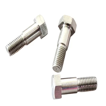 factory customized cnc machining Carbon Steel Zinc plated hex head shoulder machine screw