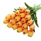 Real Touch Desktop Deco PU Artificial Flowers Artificial PU Tulips For Wedding Party Home Garden Office Decor