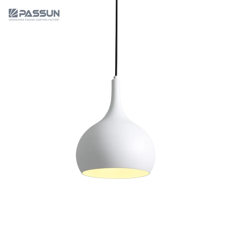 matte white pendant light