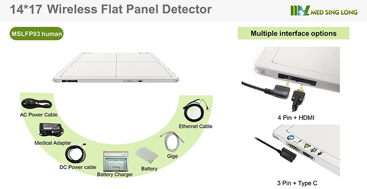 Mars V Wireless Dr Digital X Ray Flat Panel Detector Csi Cassette