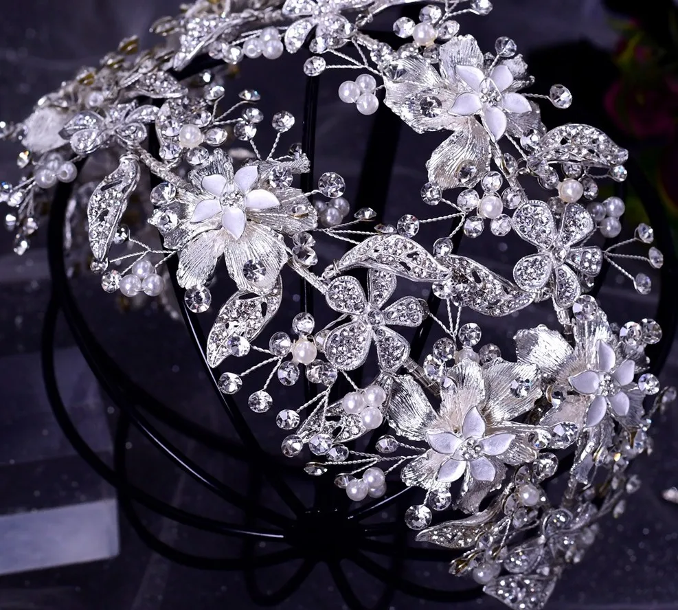 Alloy Flower Crown Bridal Headband ...