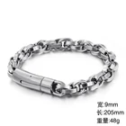 Link Bracelets KALEN Stainless Steel Silver Link Chain Bracelets For Men