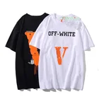 Mens Summer IHJ3685 European And American Mens Clothing Summer Trend Printing Casual Short-sleeved T-shirt