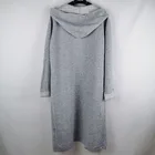 Plus Size Knit Lady Plus Size Long Hoodies Sweaters Loose Cardigan Knit Sweater For Women