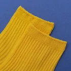 Colors Colorful Japanese Women Plain Matching Colors Sock 100% Pure Cotton Ankle Socks