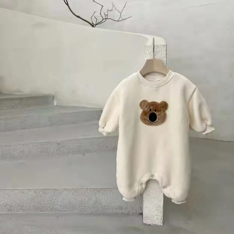 Newborn baby clothes cotton bodysuit rompers infant cotton baby jumper romper long sleeve thicken warm baby clothes