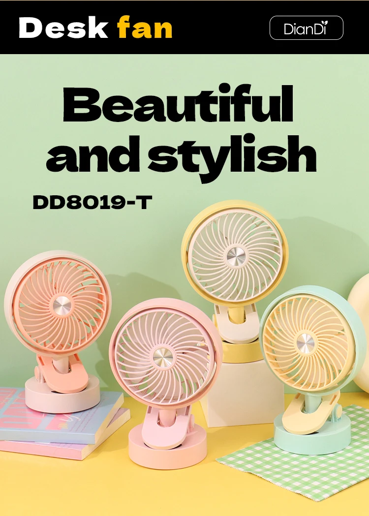 Usb Charging Clip Fan, DD8019T, Portable - detail 12