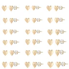 Heart Earrings Heart S925 Silver Heart Initial Stud Earrings Gold Plated Small Earrings Cute Kids Stud Earrings For Girl