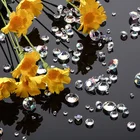 Diamond Wedding Decoration Wholesale Large Clear Diamond Shape Acrylic Beads For Wedding Decoration