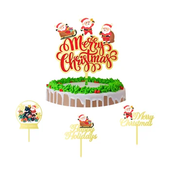 Christmas Acrylic Cake Topper Xmas Cake Decoration Christmas gonks