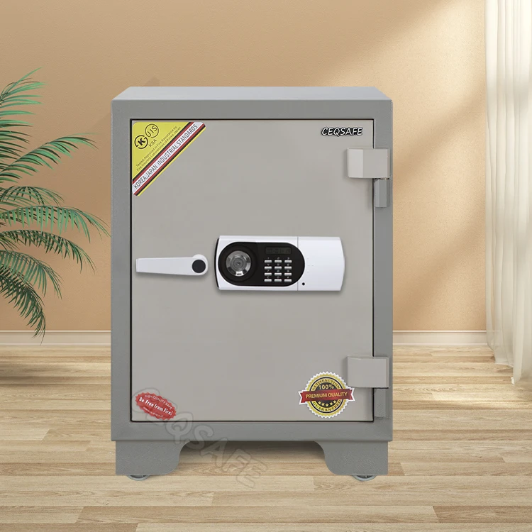 CEQSAFE Home Hotel Fire Resistant Double Key for Mini Big Cheap Anti-fire Proof Size Small Safety Deposit Fireproof Safe Box details