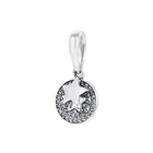 Silver Charm Dandora The Heart Of Celebration Pendant 925 Sterling Silver Zircon Bead Pendant Charm