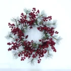 Hoop Red Wreath Various 20-inch Red Pine Shape Custom Antler Bell Wreath Floral Hoop Wreath