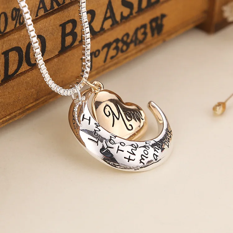 Birthday Gift Sun Moon Necklace 