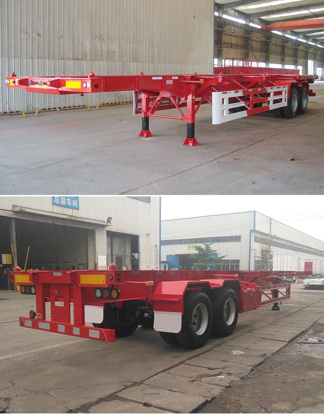 Axle Container Chassis Trailer Skeleton Semi Trailer Buy Chassis