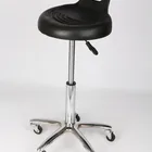 Salon Chair Height Adjustable Rolling Swivel Salon Furniture Barber Stool Chair With Backrest