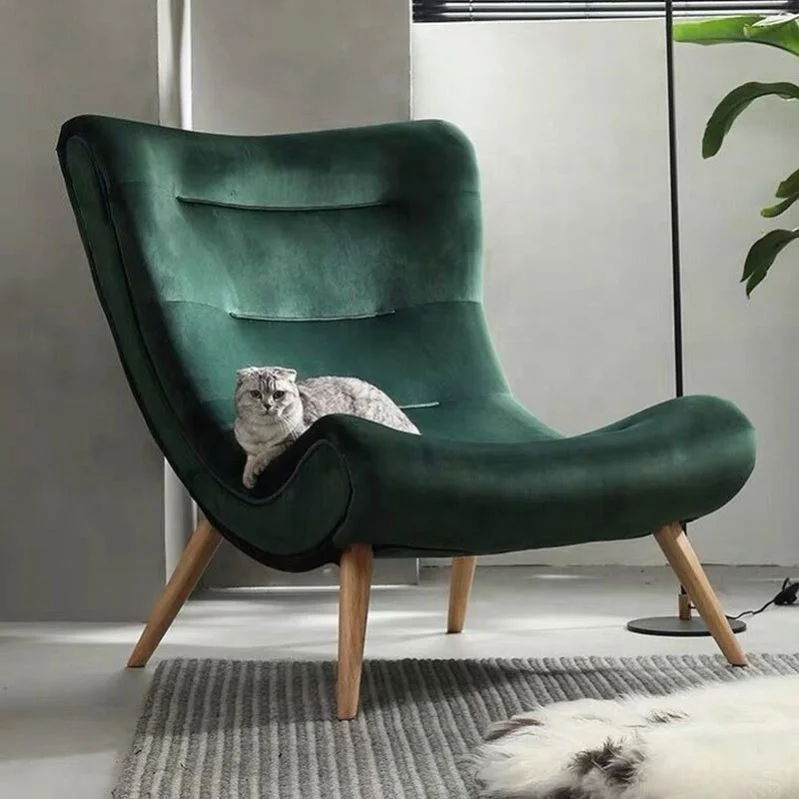 NOVA 21XYSR004 Velvet Upholstery Living Room Furniture Fabric Lounge Sofa Chair
