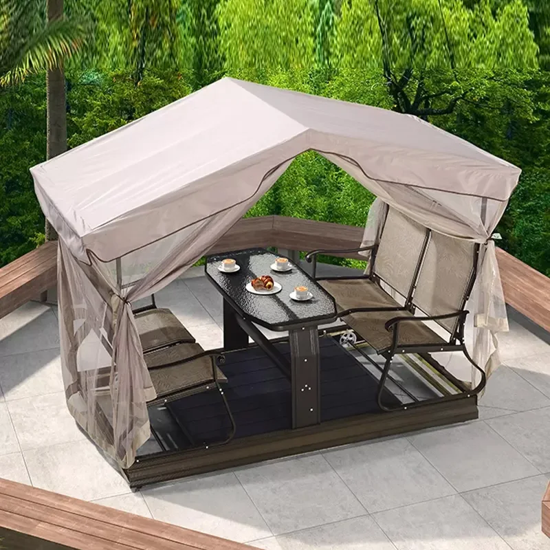 outdoor seat with canopy