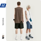 Vest INFLATION Fashion Hip Hop Vest Men Core Vest With Hole Sleeveless Jacket Streetwear Men's Vest