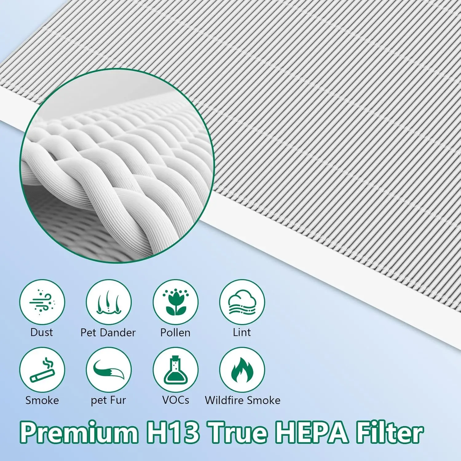 product high quality 4 pack c545 hepa h13 air purifier filter replacement hepa filter compatible with winix c545 pleated air purifier-4