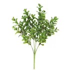 Faux Green Leaves Plastic Branches Boxwood Backdrop Floral Arrangements Artificial Boxwood Leaves Artificial Foliage