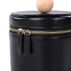 Clutch Bag Black Cylindrical Handbag Fashion Women Zipper Wallet Mini Clutch Bag