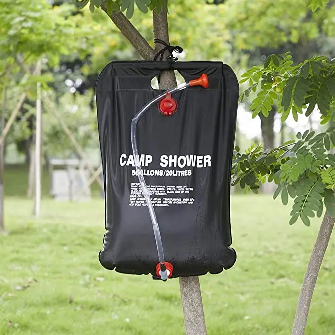 Solar Shower Camping, Solar Portable Shower 20l Outdoor Foldable With