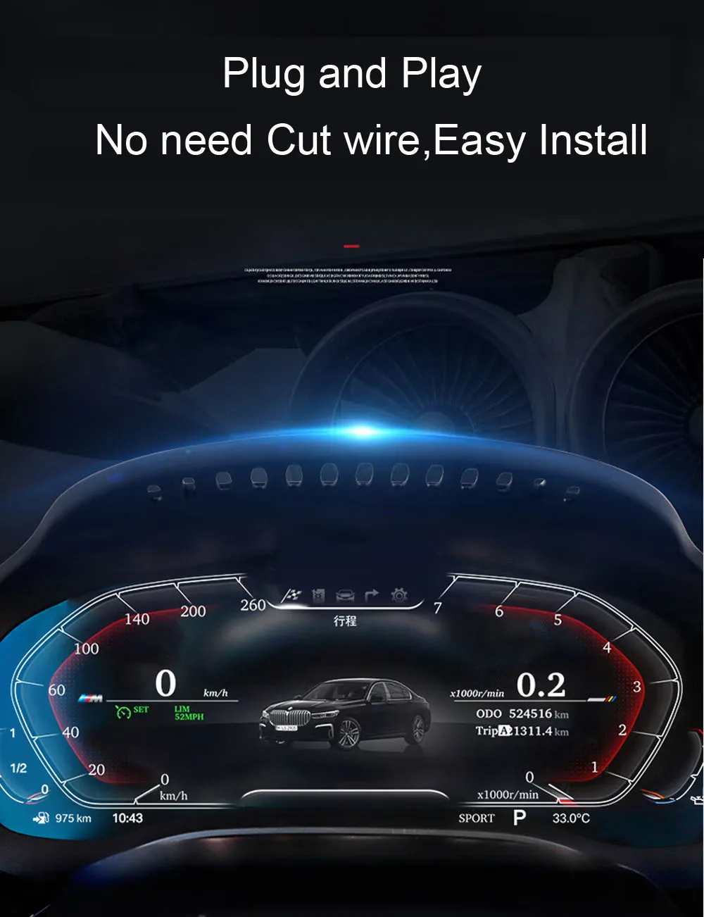 6wb Digital Instrument Cluster For Bmw X1 F48 F36 F10 E83 F20 650 F30 F30 E92 M3 X5 2024 F15 F32