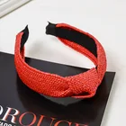 Hair Belle Hair Pin Accessories Women Girls Headbands Raffia Weaving Hairband Headwear Plastic Belle Femme