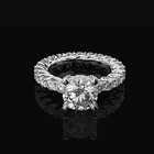 Cz Eternity 925 Sterling Silver Cz Wedding Ring Engagement 5A Full Shiny Cubic Zircon Eternity Band Ring