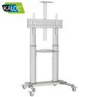 Silver Tv KLC-AF80 Silver Color 360 Degree Swivel 65 Inch Tv Stand With Wheels