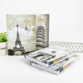 Best Selling Foreign Trade All English Inside Page Notebook Spanish Calendar Inside Text Creative Agenda Book Daily Plan Book