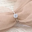 Ring Ring Ring Silver 925 Amazon Top Sales Simple 925 Silver Jewelry Finger Initial Custom Ring