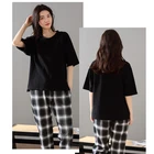 Cotton Pajamas Set New Spring/summer 2021 Pure Cotton Comfortable Solid Color Simple Casual Home Pajamas Set