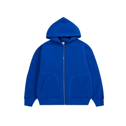 INF Thick Heavyweight Zipper Coat Hoodie Fleece Lined 400GSM Wholesale Blank Men Custom Winter Jacket