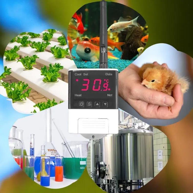 WiFi Thermostat Digital Temperature Controller Ntc Sensor LCD Display Thermoregulator for Heating Cooling for Aquarium Fish Tank