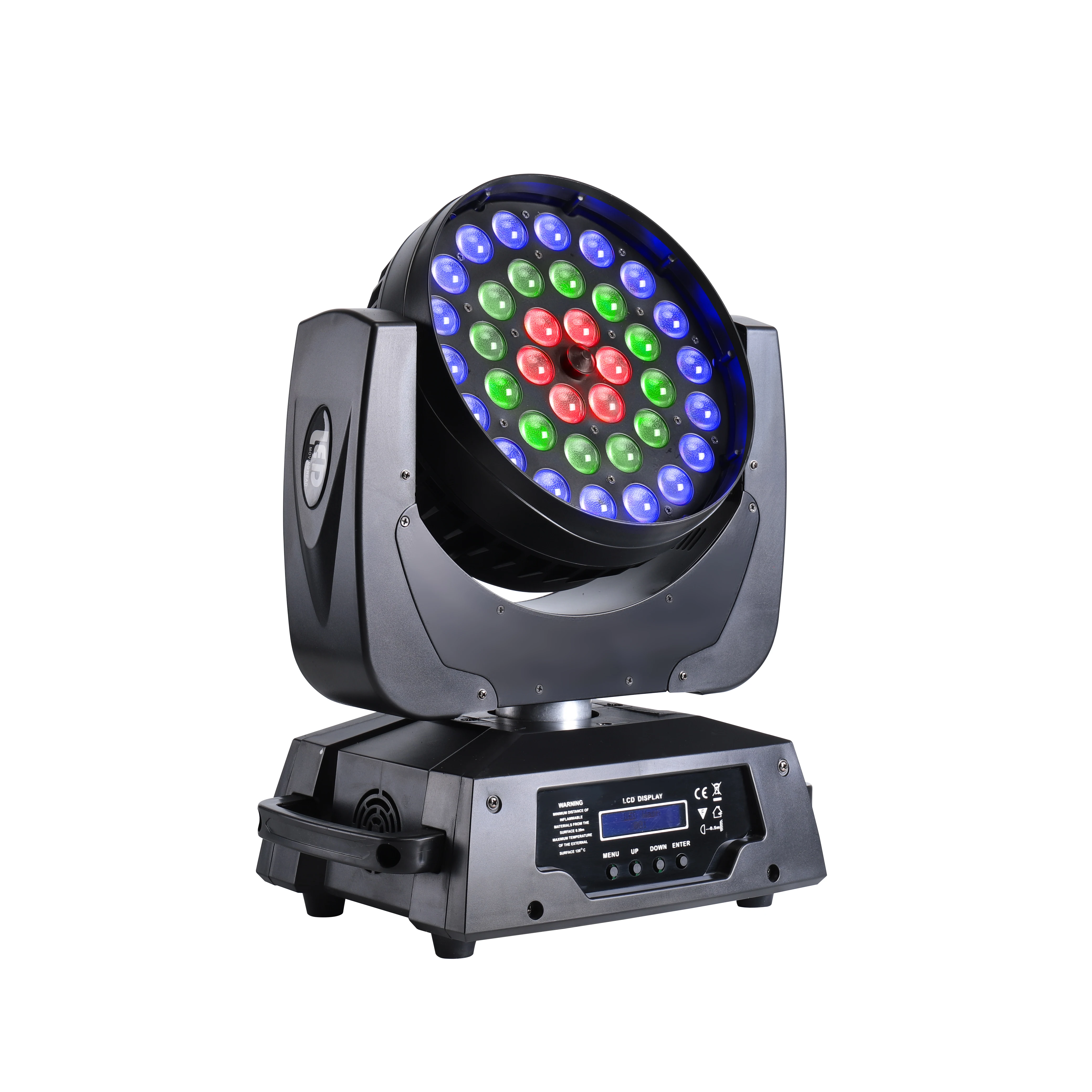 1 LED Moving Head Wash Beam Stage Light Spotlight Lamp 14CH DMX512 RGBW for Disco DJ Club Christmas Birthday Wedding Party Stage Light 4 in1 Boudler Pro 36x10W RGBW 