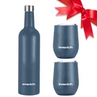 Amazon Top Seller The Premium Stainless Steel Wine Tumbler And Wine Bottle Set Christmas Gift Sets For Women